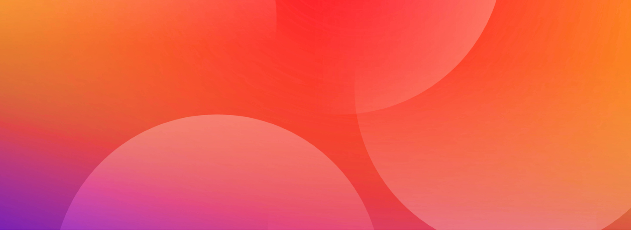 Orange and purple background with circles