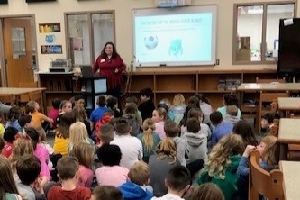 Connie Wagner teaching Students at Pennell Elementary School